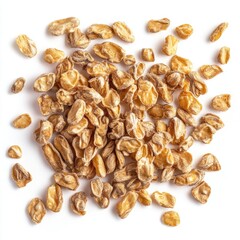 Obraz premium Isolated seeds, a healthy mix of pumpkin and sunflower, on a white food backdrop