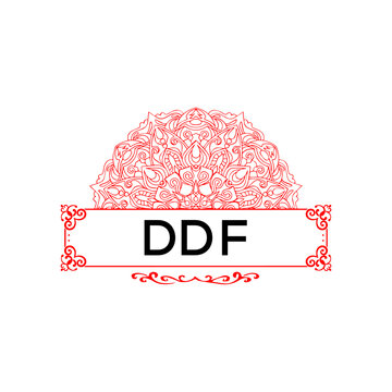 DDF letter creative logo 