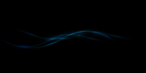 Abstract lines.Neon lines of speed and fast wind. effect of moving at the speed of light. Blue glow effect. Magic shiny line. Neon. Background.	