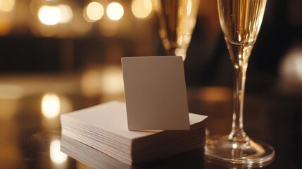 Naklejka premium Business Networking with Elegant Card Design