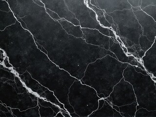 Elegant black marble with silver veins