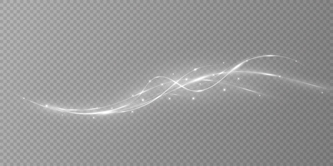 Texture of cold winter wind. Light effect for advertising, holidays, cards, gifts. light wind. Christmas decoration.