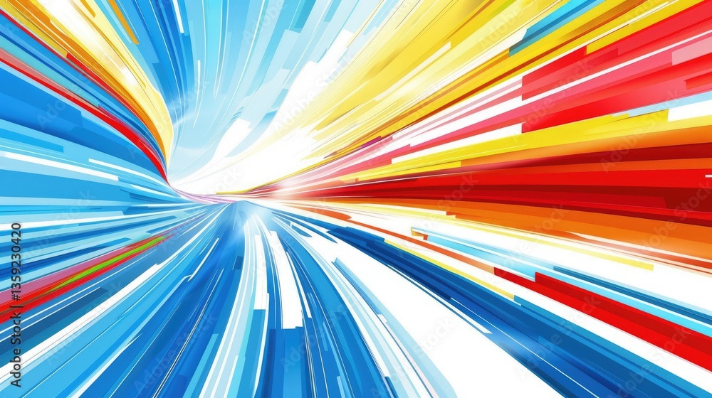 Poster the close up abstract picture of the primary colour has been mixing with each other and white color,