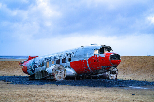 The DC-3 plane wreck at the south coast of Iceland.