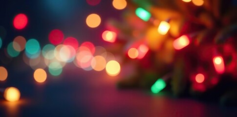 Blurred colorful holiday lights background with bokeh effect,  bokeh,  decoration