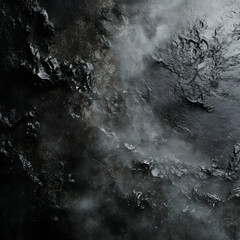 Dark Moody Abstract Texture Smoke Over Rough Surface