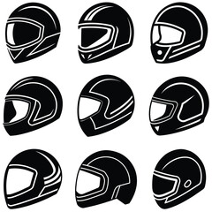 Variety of Modern Motorcycle Helmet Designs