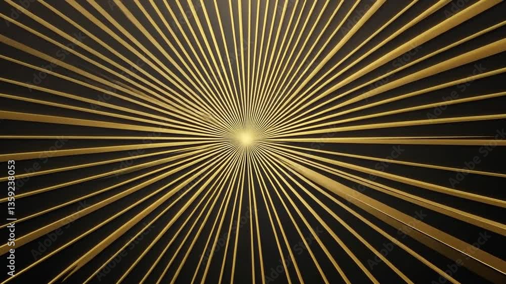 Poster golden lines on dark background form a striking design generative ai