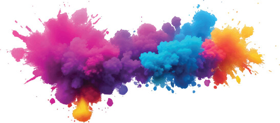 Stunning Watercolor Streaks, Stains, and Explosive Splashes in Vivid, Radiant Colors, Layered with Bold Brush Strokes and Set on a Clean White Background for a Modern, Artistic Impact.
