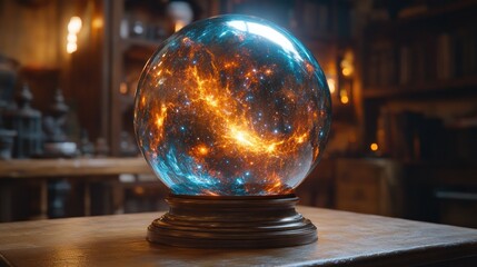 Mystical Crystal Ball: Unveiling Secrets in an Enchanting Study