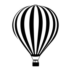 Obraz premium Hot air balloon illustration silhouette graphic vector