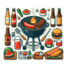 bbq, food, barbecue, grill, party, cooking, meat, picnic, grilling, summer, meal, grilled, cook, beef, cookout, hot, background, barbeque, steak, fire, backyard, pork, flame, delicious, smoke, outdoor
