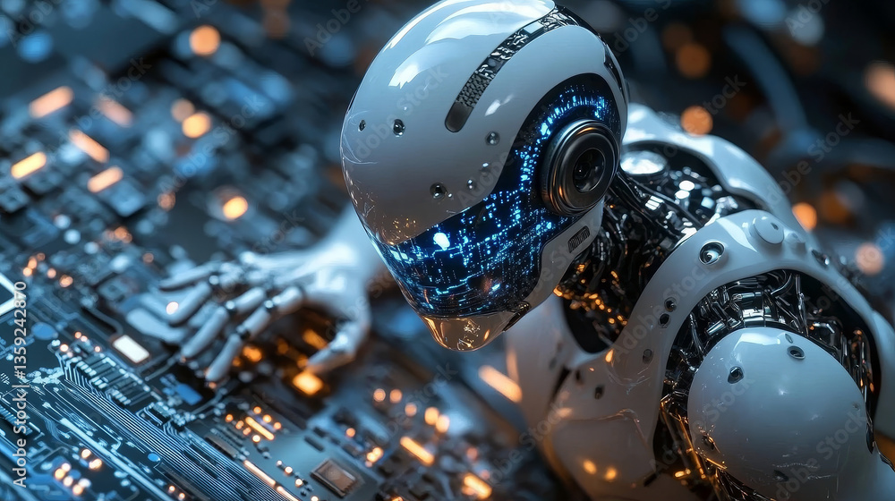 Poster electrical impulse. artificial intelligence data analysts. future processor. quantum cpu in the nano