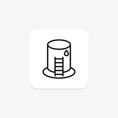 Water Tank, vector, pixel perfect, illustrator file