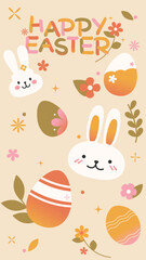 Spring Easter celebration illustrations	