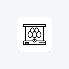Egg Incubator, vector, pixel perfect, illustrator file