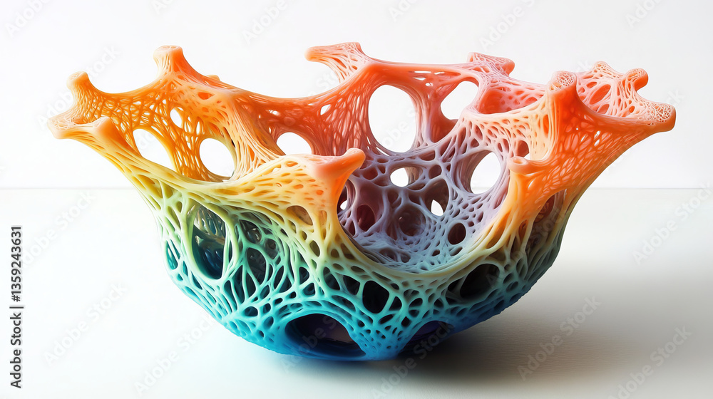 Poster neural network in a synthetic organism. nanotechnology and networking. fantastic macrocosm. abstract