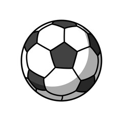 Obraz premium Classic black and white soccer ball illustration 