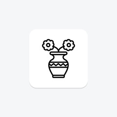 Vase Tree, vector, pixel perfect, illustrator file