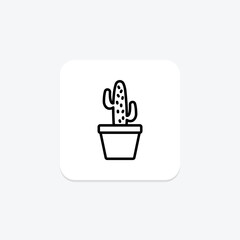 Cactus Plant, vector, pixel perfect, illustrator file