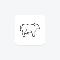 Fototapeta premium Cattle, vector, pixel perfect, illustrator file
