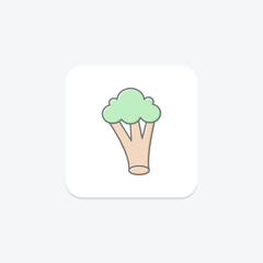 Broccoli, vector, pixel perfect, illustrator file
