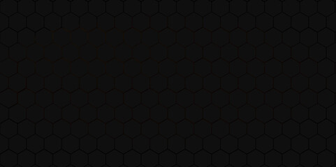 Hexagonal  BLACK abstract metal background with light