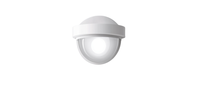 Modern Security Camera: A sleek, contemporary security camera, embodying surveillance and protection, with its polished dome and sophisticated design. 