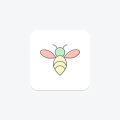 Bee, vector, pixel perfect, illustrator file