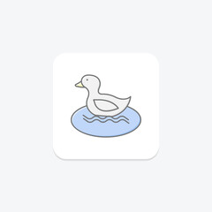 Duck, vector, pixel perfect, illustrator file