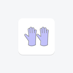 Obraz premium Garden Gloves, vector, pixel perfect, illustrator file