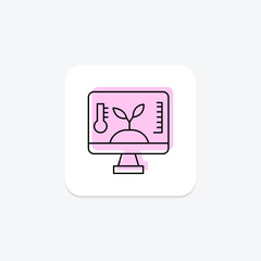 Monitoring, vector, pixel perfect, illustrator file