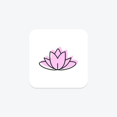 Fototapeta premium Water Lily, vector, pixel perfect, illustrator file