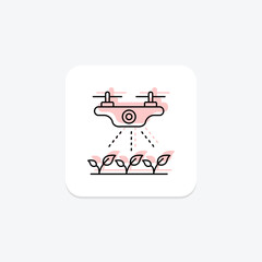 Drone Sprayer, vector, pixel perfect, illustrator file