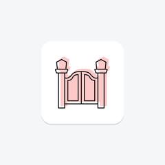 Garden Gate, vector, pixel perfect, illustrator file