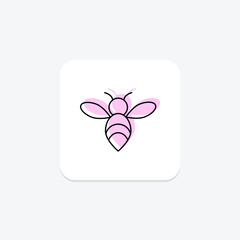 Bee, vector, pixel perfect, illustrator file