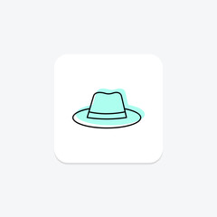 Farming Hat, vector, pixel perfect, illustrator file