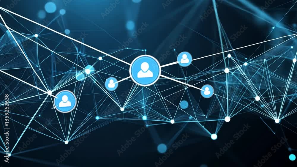 Poster creative abstract geometric banner design with connecting lines generative ai