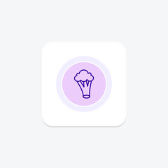 Fototapeta premium Broccoli, vector, pixel perfect, illustrator file