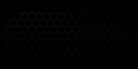 Hexagonal  BLACK abstract metal background with light