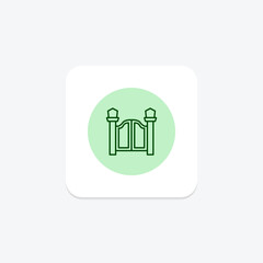Garden Gate, vector, pixel perfect, illustrator file