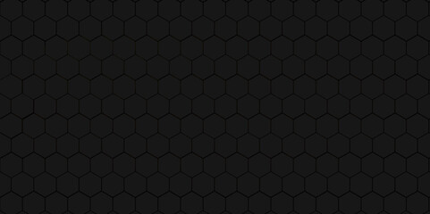 Hexagonal  BLACK abstract metal background with light