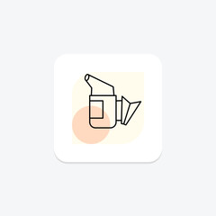 Beekeeping Smoker, vector, pixel perfect, illustrator file