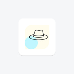 Farming Hat, vector, pixel perfect, illustrator file
