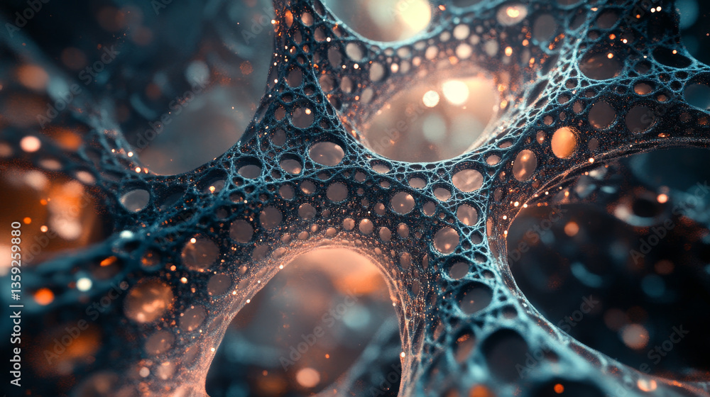 Poster ai concept. artificial intelligence, futuristic processor in cyberspace. high-tech and nanostructure