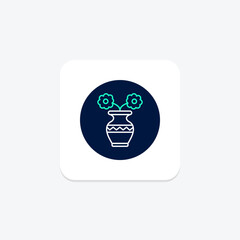 Vase Tree, vector, pixel perfect, illustrator file