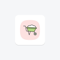 Wheelbarrow, vector, pixel perfect, illustrator file