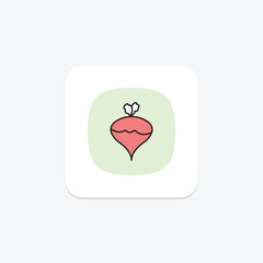 Turnip, vector, pixel perfect, illustrator file