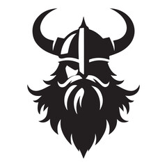 Viking Warrior Silhouette Vector Art for Norse Mythology and History Lovers