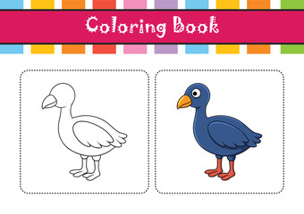  Colorful Representation of African Swamphen Bird